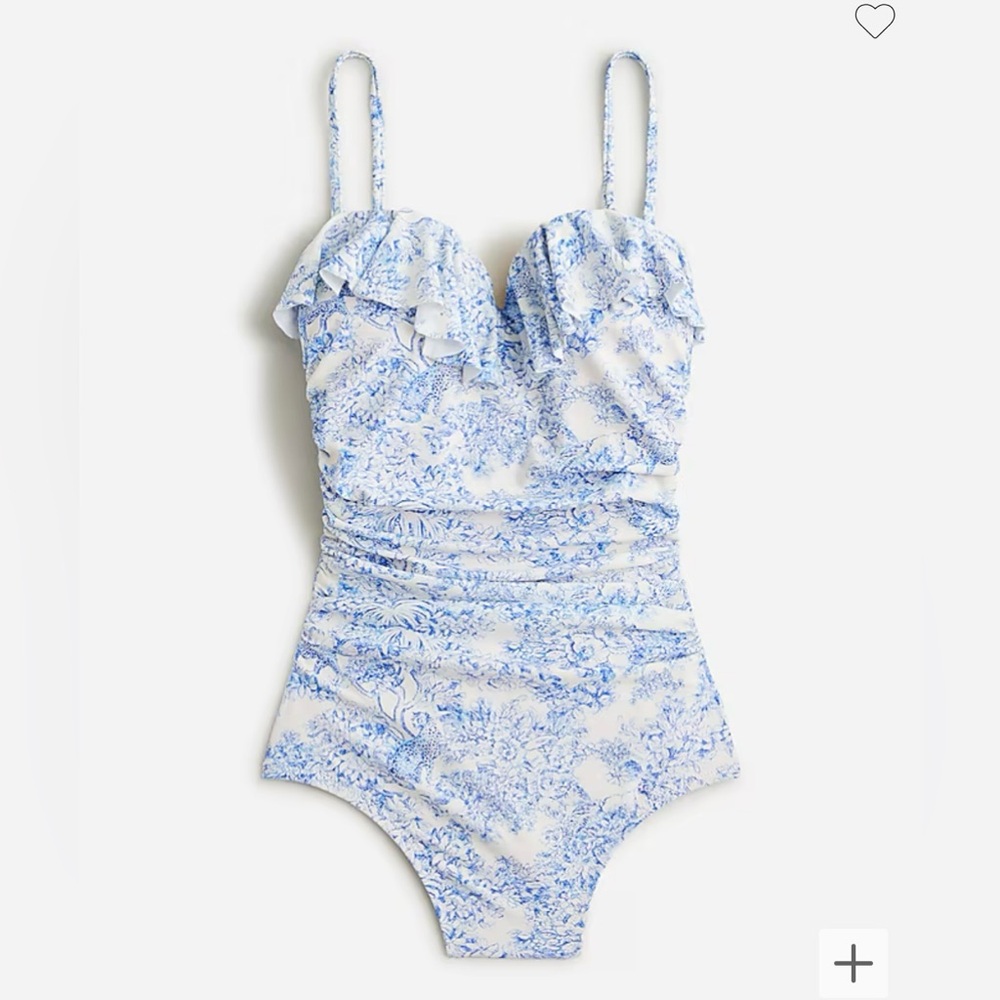 Jcrew one piece swim.  Sold out.  Ruched sweetheart
